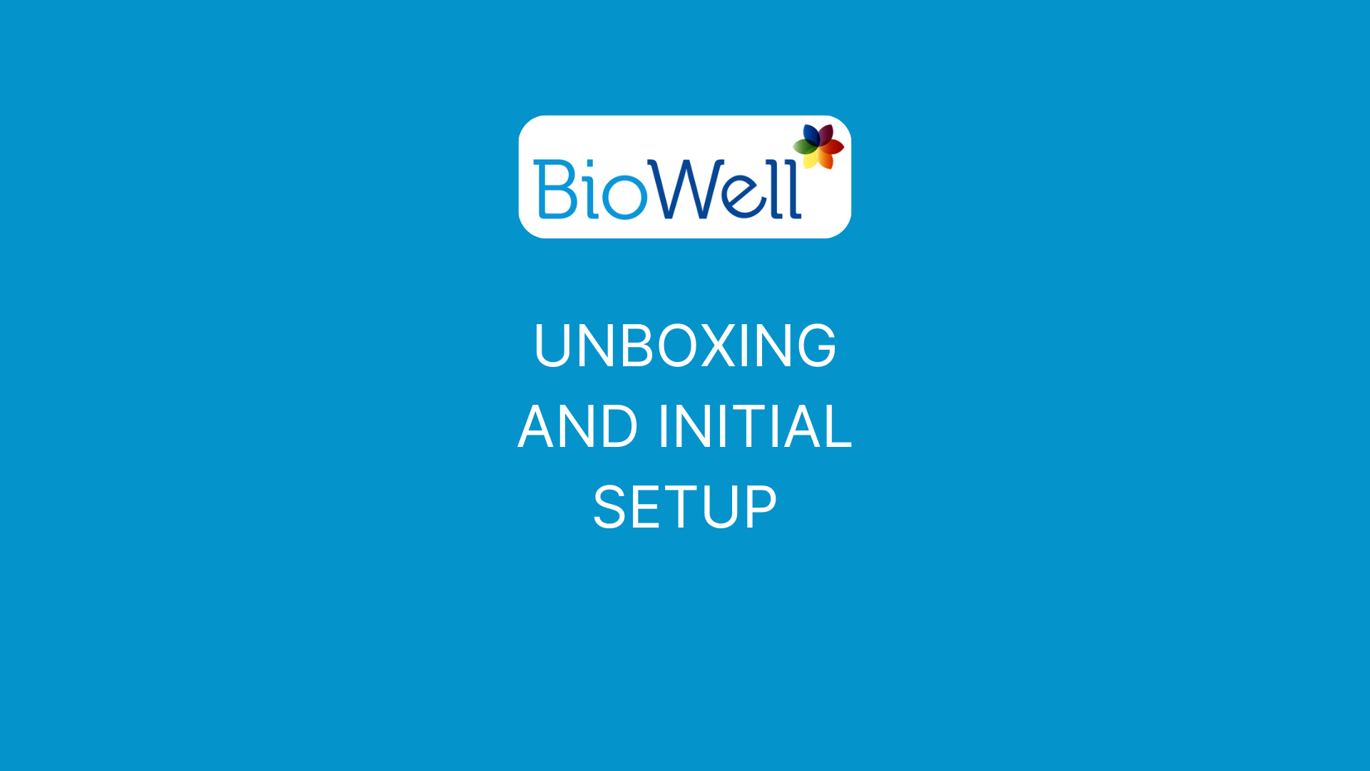 Load video: Unboxing and setup of your Bio-Well