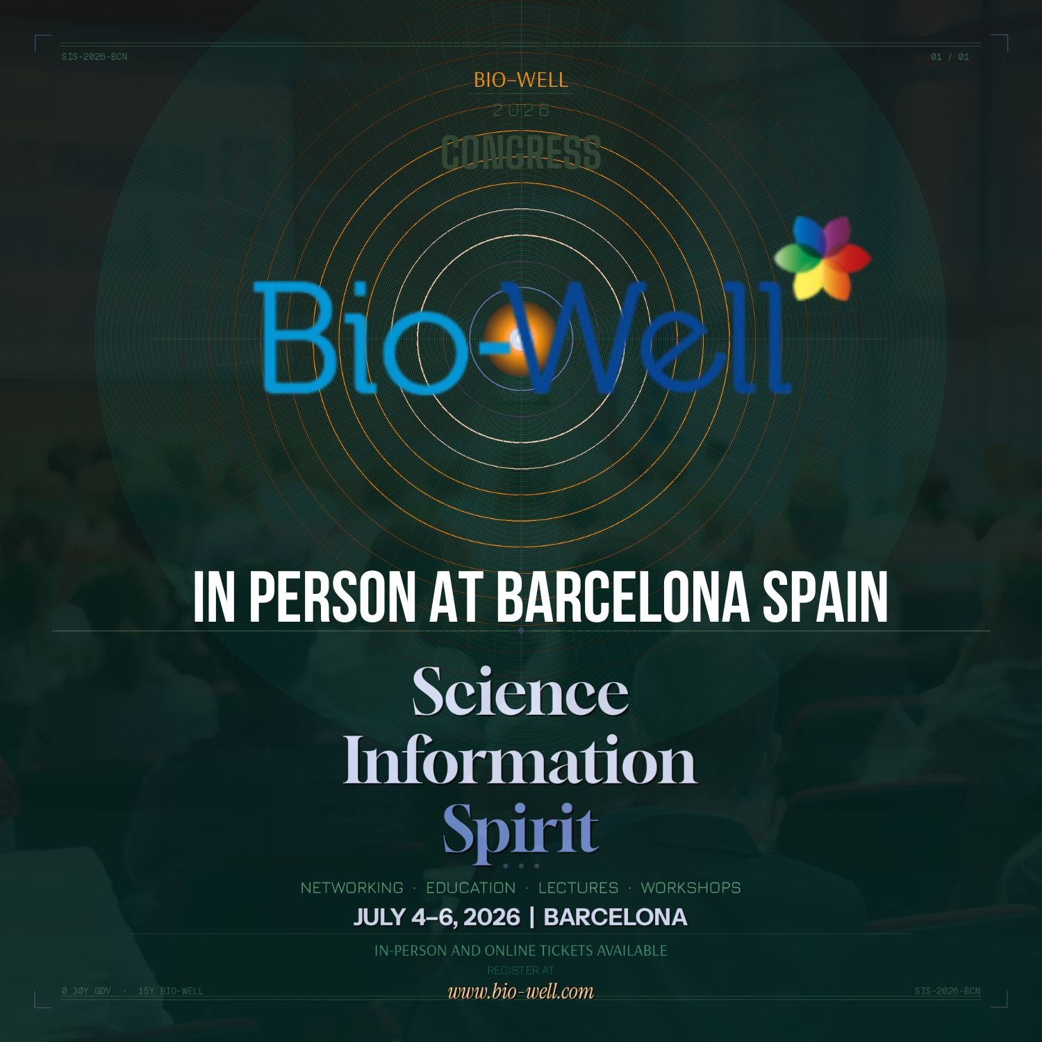 SIS Congress Ticket (in person in Barcelona) - Science, Information, Spirit 2026
